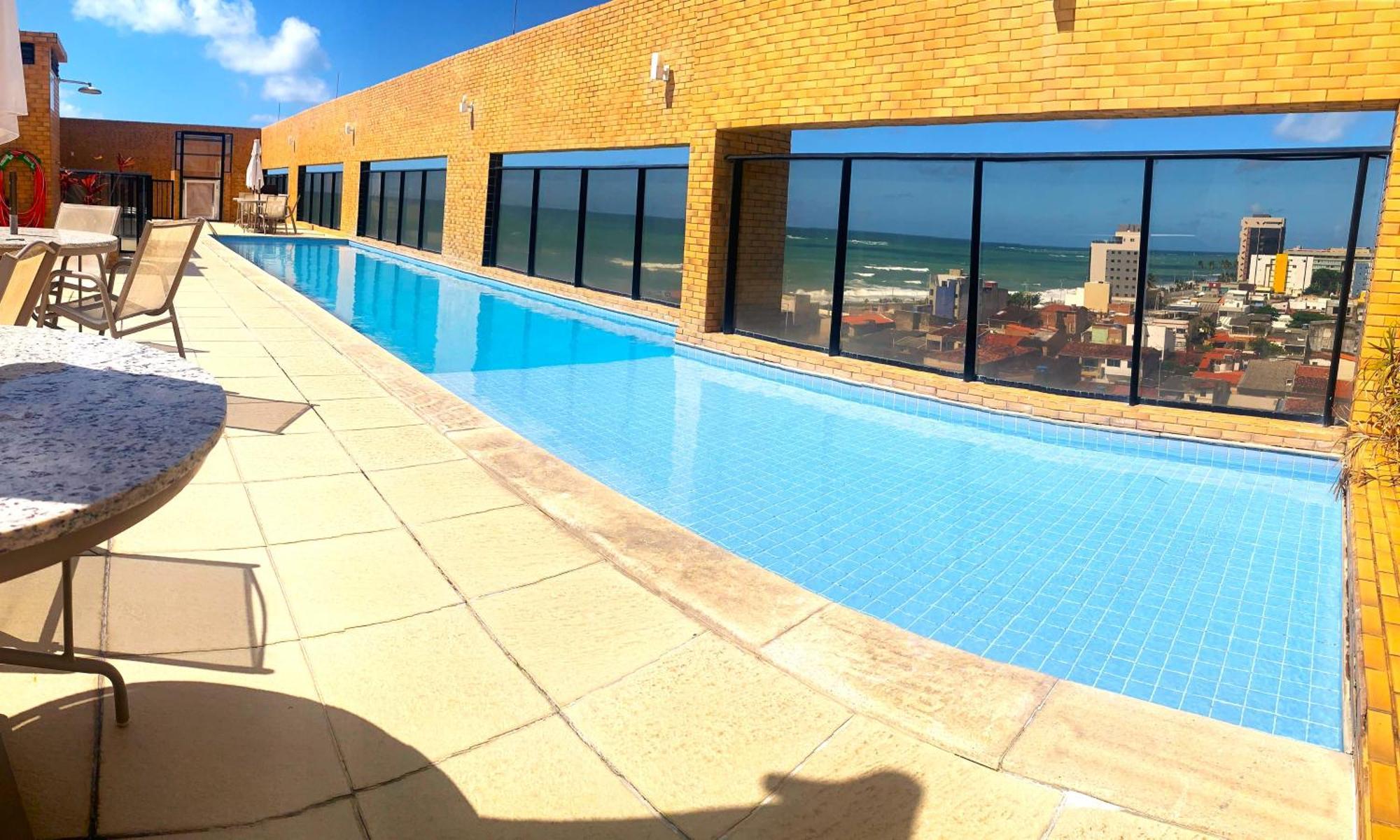 Apartamento 50M Praia- Piscina - Vista Mar - Academia - Maceió 外观 照片